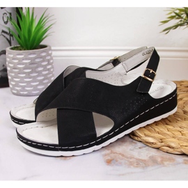Sandale de dama comode, Vinceza negre negru 4