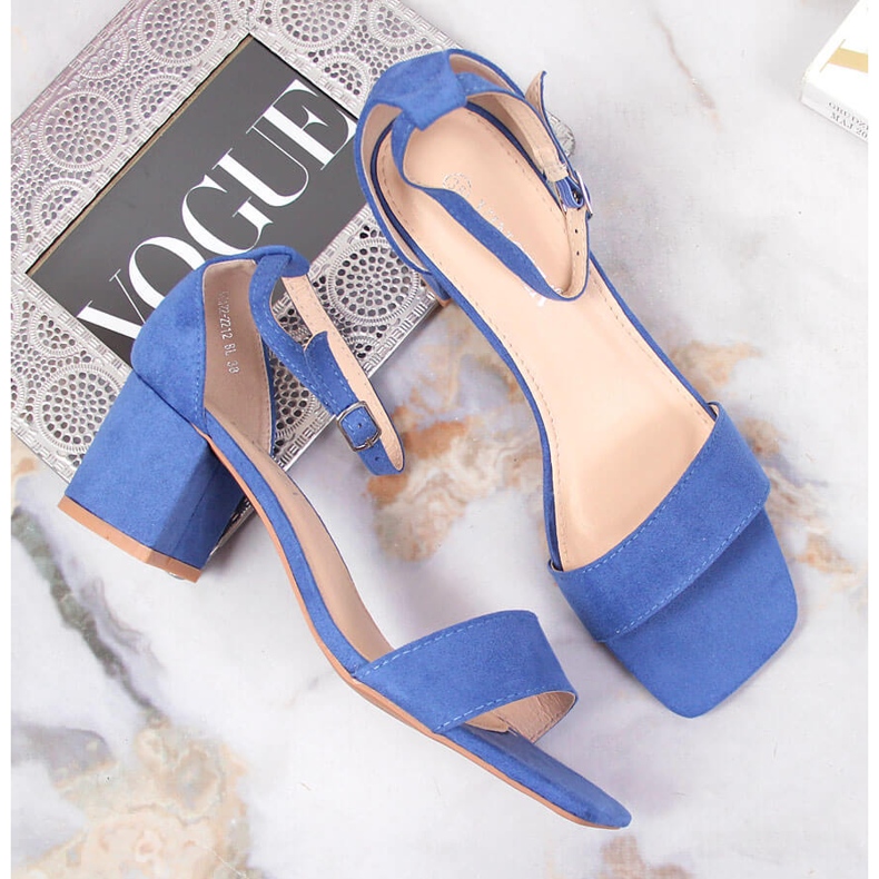 Sandale de damă pe stâlpul albastru Vinceza 1