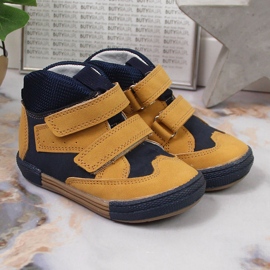 Pantofi baieti cu velcro camel Kornecki 6785 maro negru 2 Pantofi baieti cu velcro camel Kornecki 6785 maro negru 2