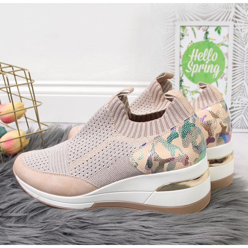 Tenisi cu pană de damă roz pudrat Artiker 2