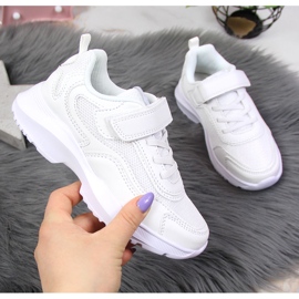 Pantofi sport copii alb American Club cu velcro 1 Pantofi sport copii alb American Club cu velcro 1