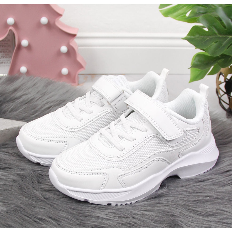 Pantofi sport copii alb American Club cu velcro 2