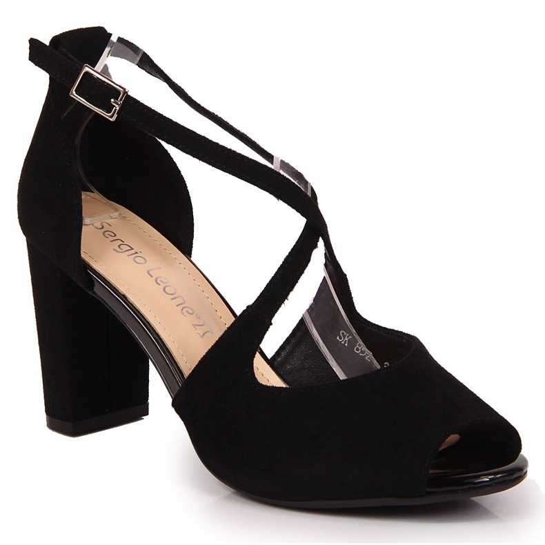 Sandale de damă pe stâlp negru de Sergio Leone 1