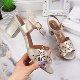 Sandale de damă pe stâlpul de aur Jezzi 1