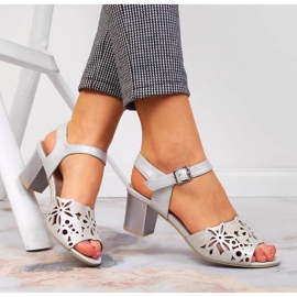 Sandale de dama Silver Jezzi pe post argint 4