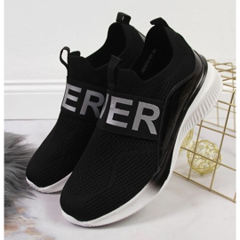 Pantofi sport dama slip on Vinceza negru 2