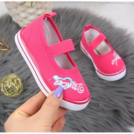 Balerini pentru fete cu elastic roz Atletico 1