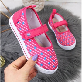 Tenisi balerini pentru fete cu Velcro Atletico roz 1 Tenisi balerini pentru fete cu Velcro Atletico roz 1