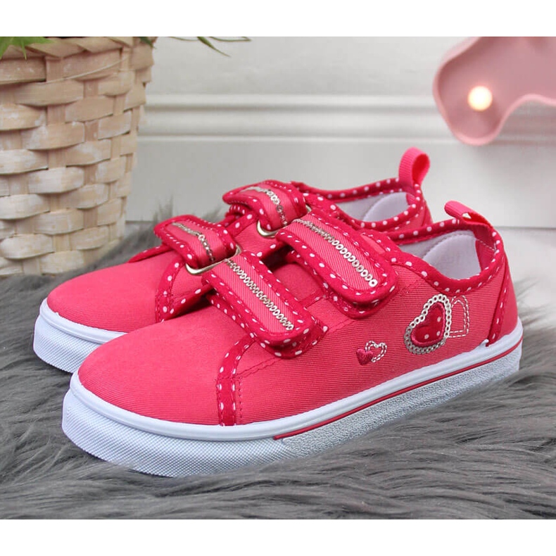 Tenisi roz pentru fete Atletico cu velcro 2 Tenisi roz pentru fete Atletico cu velcro 2