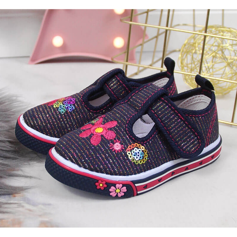 Tenisi Atletico bleumarin pentru fete albastru 2