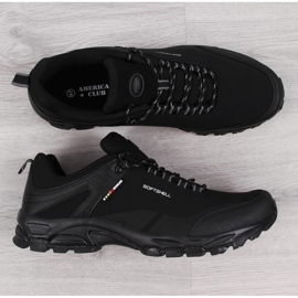 Pantofi de trekking pentru bărbați Black American Club negru 1