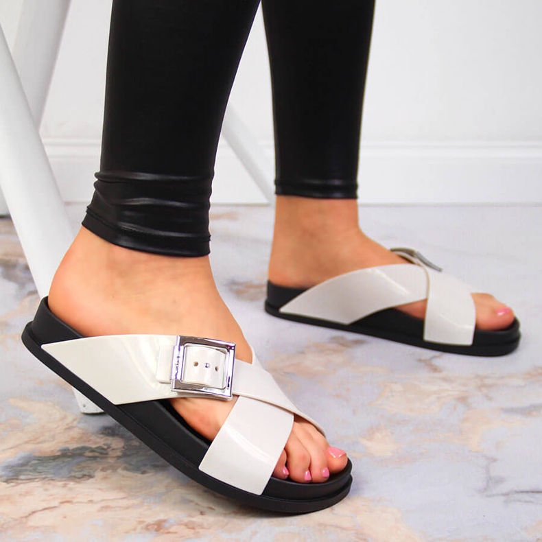 Papuci dama meliski crem Zaxy JJ285057 bej multicolor 2 Papuci dama meliski crem Zaxy JJ285057 bej multicolor 2