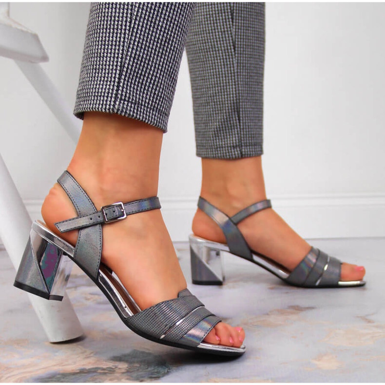 Sandale de dama pe post grafit Sergio Leone multicolor 2 Sandale de dama pe post grafit Sergio Leone multicolor 2