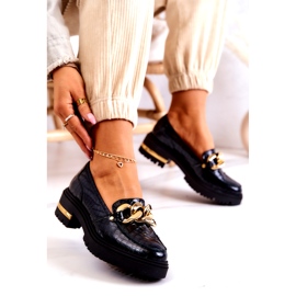 PA2 Mocasini de dama Mocasini din piele negri Mollie negru 3