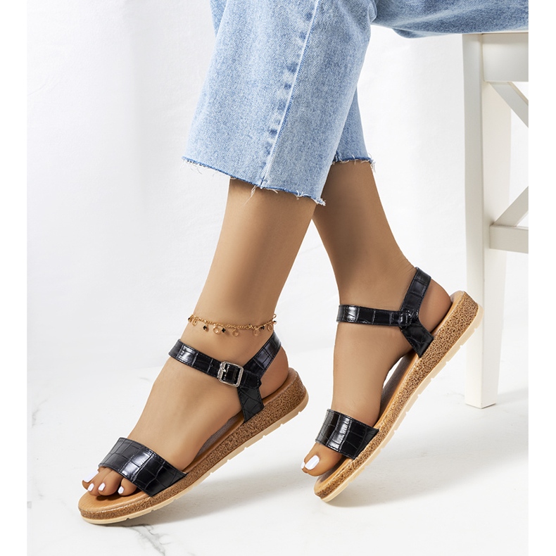 Sandale negre de damă Speier negru 1