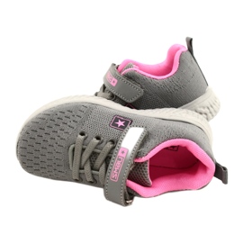NEWS Pantofi sport pentru copii pentru Velcro 22Z23-4843-M-roz gri 7