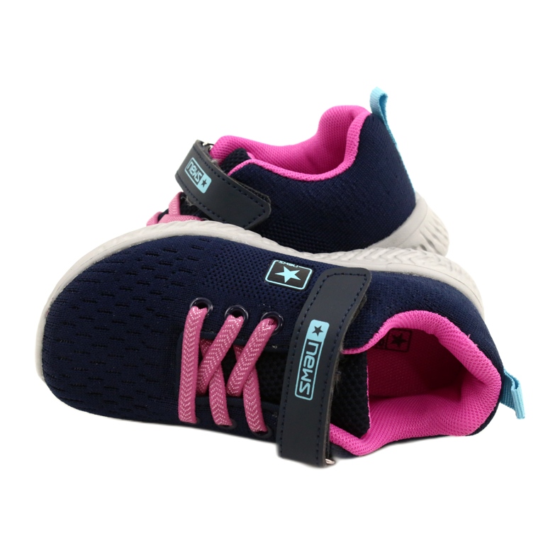 NEWS NOUTĂȚI Pantofi sport cu velcro 22DZ23-4843-M Bleumarin roz 6