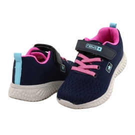 NEWS NOUTĂȚI Pantofi sport cu velcro 22DZ23-4843-M Bleumarin roz 4
