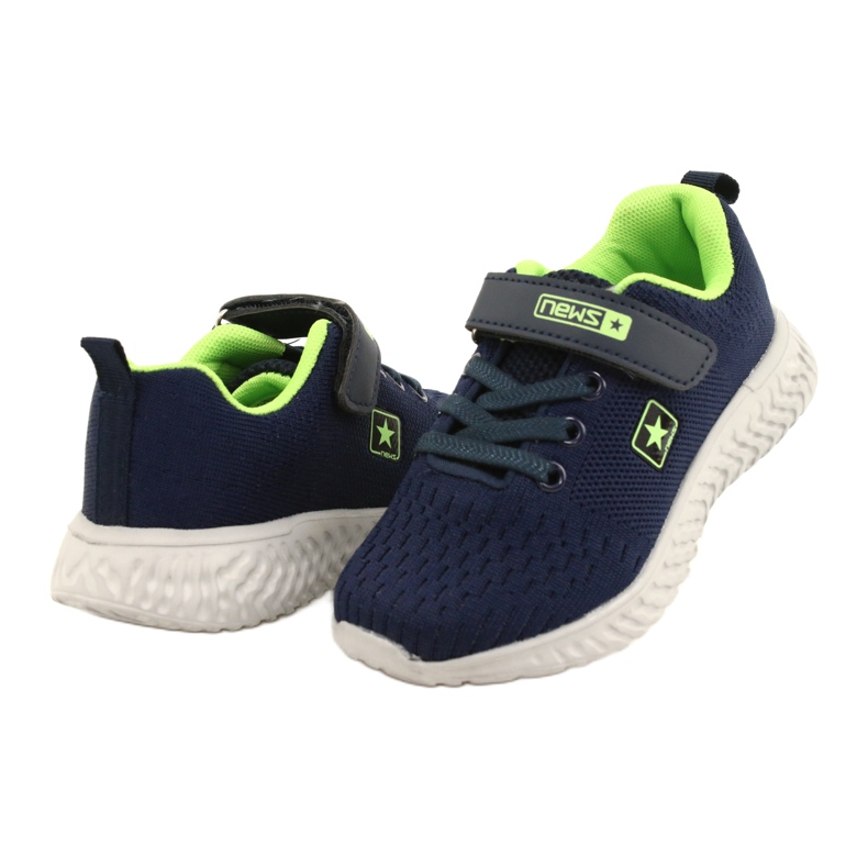 NEWS NOUTĂȚI Pantofi sport cu velcro 22DZ23-4843-M Bleumarin albastru 4