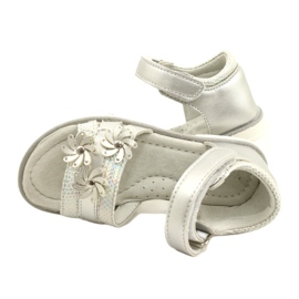 Evento Sandale pentru fete cu flori 22Z23-4792 Silver argint 6 Evento Sandale pentru fete cu flori 22Z23-4792 Silver argint 6