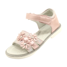 Evento Sandale pentru fete cu flori decorative 22d23-4792 roz 5