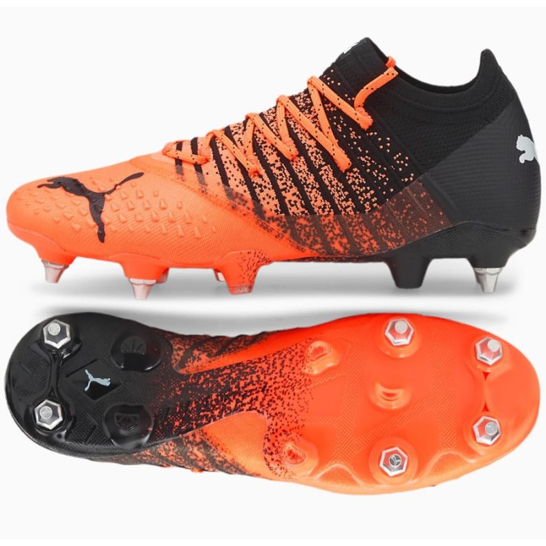 Ghete de fotbal Puma Future Z 1.3 MxSG M 106750 01 portocale portocale si rosii 1