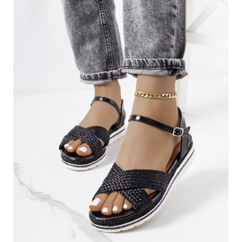 Sandale Chirnside de damă negre negru 1