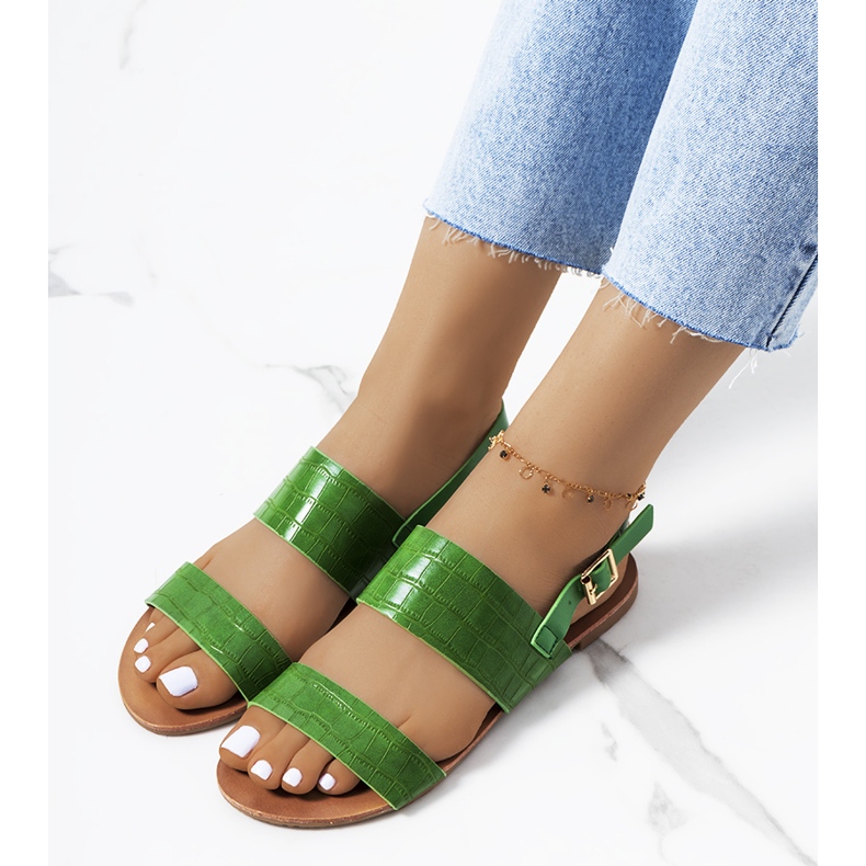 Sandale de dama verzi de la Chinn verde 1