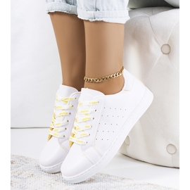 Pantofi sport Koho albi și galbeni 1