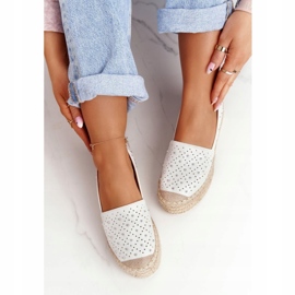 S.Barski Espadrile pe platforma de paie S. Bararski White alb argint 4