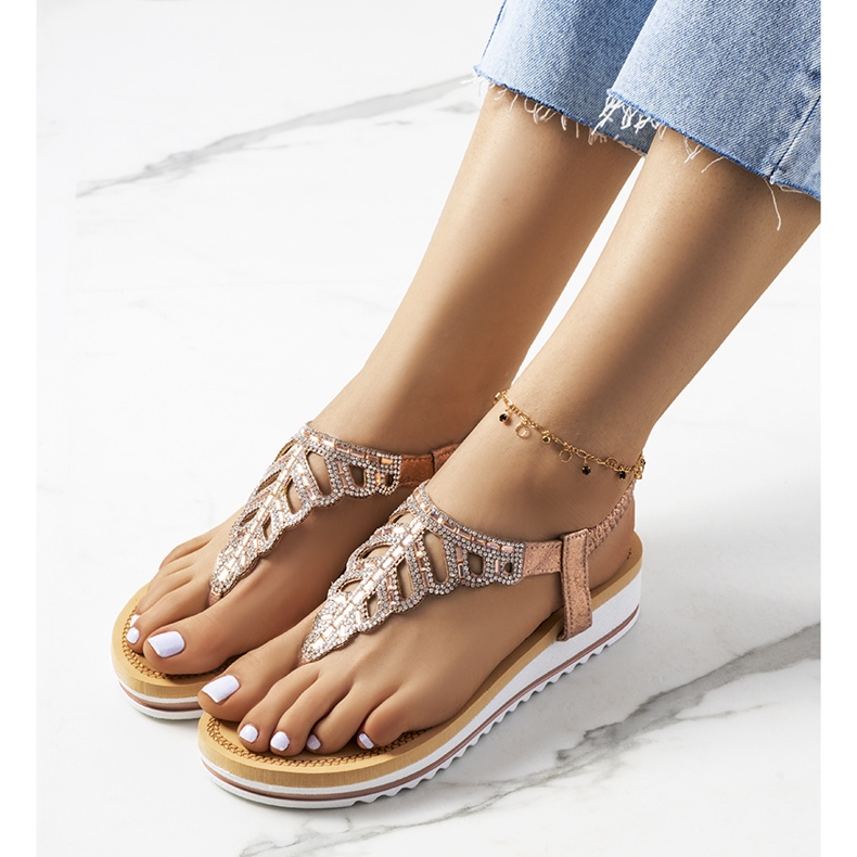 Sandale cu platformă Ahola roz 1