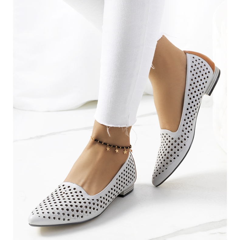 Balerini ajurati Jarrett gri 1