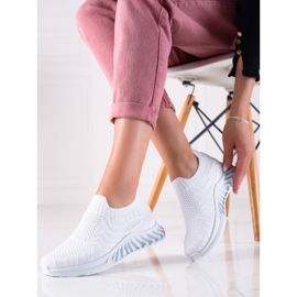 J. Star Pantofi sport de alunecare alb 1