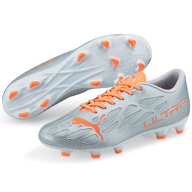 Ghete de fotbal Puma Ultra 4.4 FG / AG M 106700 01 gri argint 1 Ghete de fotbal Puma Ultra 4.4 FG / AG M 106700 01 gri argint 1