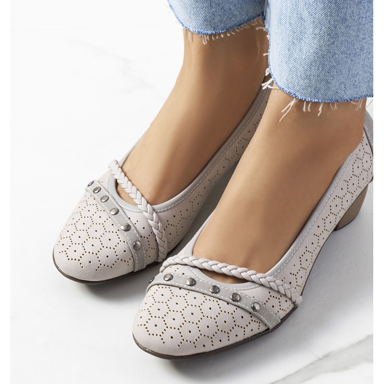 Pompe ajurate Hernandez gri 1