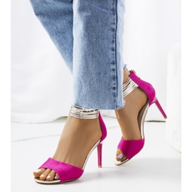 Sandale roz Vasquez cu toc inalt 1