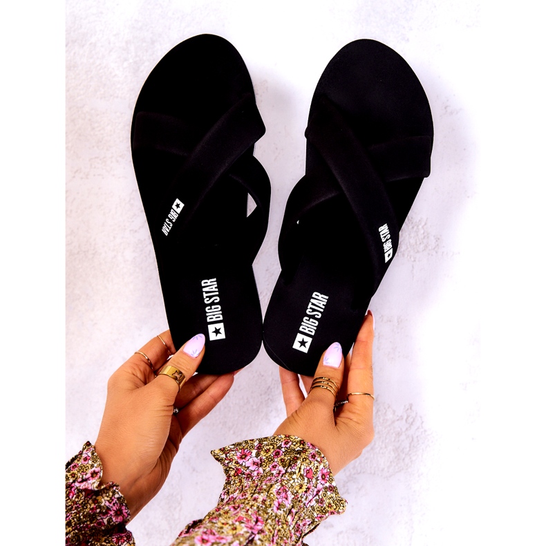 Papuci de damă din spumă Big Star JJ274A338 Negru 3