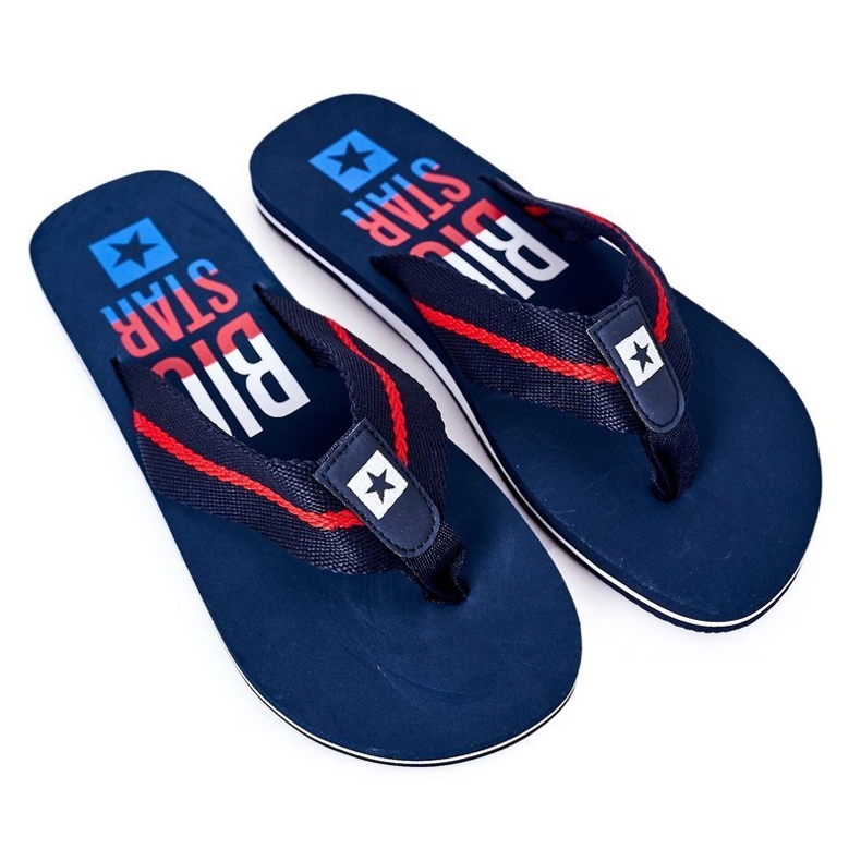 Flip-flops pentru bărbați Big Star FF174478 Albastru marin 3