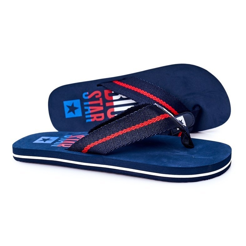 Flip-flops pentru bărbați Big Star FF174478 Albastru marin 4