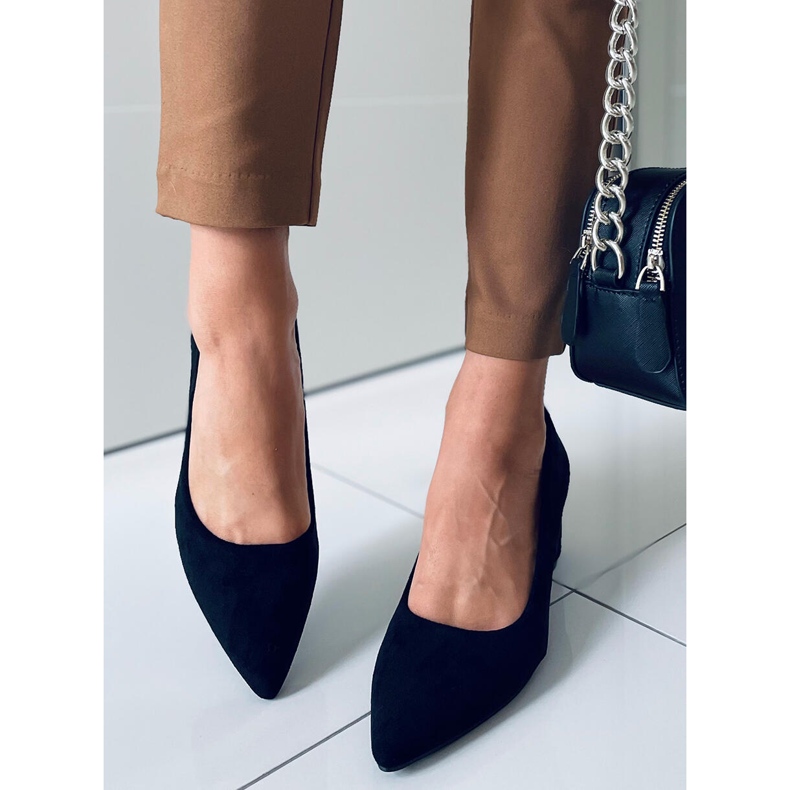 Pompe pe tocuri înalte Mindy Black negru 1