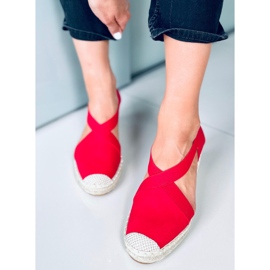 Espadrile Sandale cu pană Dolor Red roșu 1 Espadrile Sandale cu pană Dolor Red roșu 1