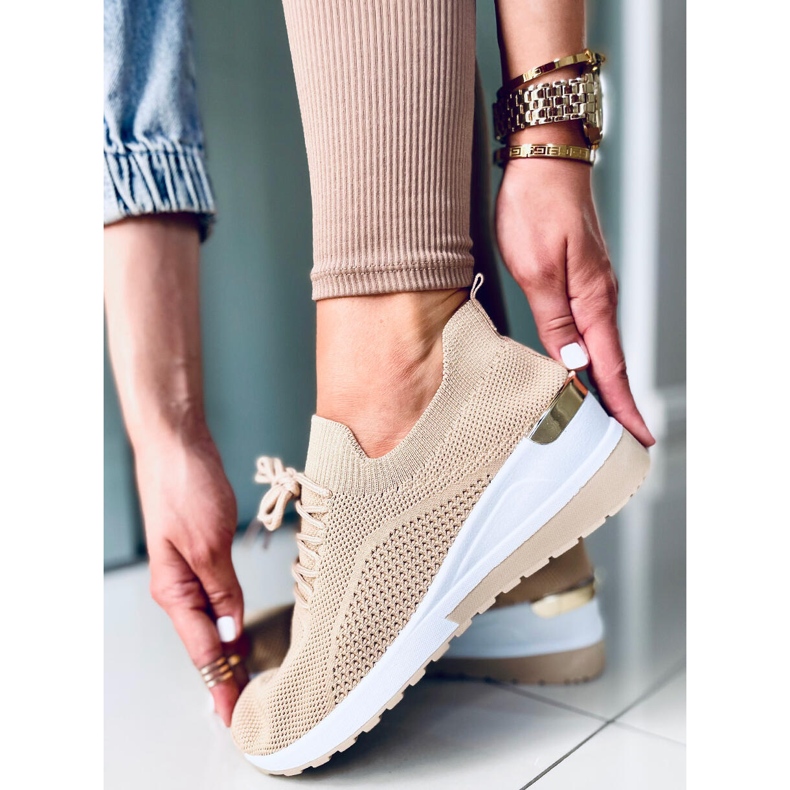 Șosete Faggio Khaki șosete bej 2