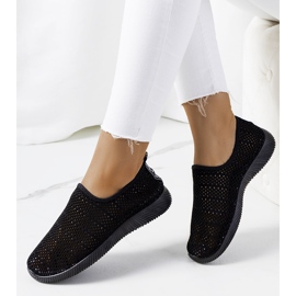 Tenisi Ritva de dama de culoare neagra negru 1 Tenisi Ritva de dama de culoare neagra negru 1