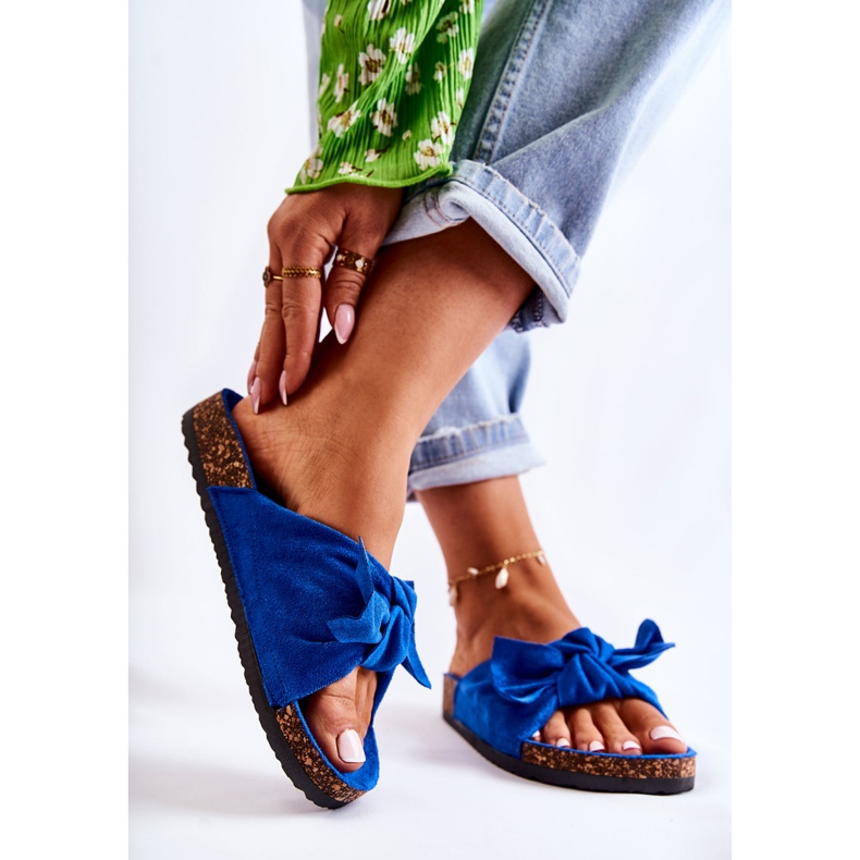 PS1 Papuci Wendy Cork Albastru închis 2