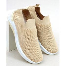 Pantofi sport cu șosete Bloom Beige bej 1