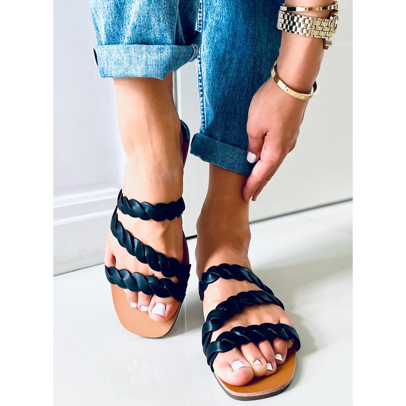 Papuci de dama Clover Black negru 2