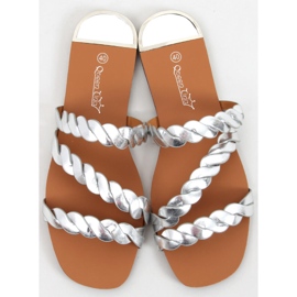 Papuci dama Clover Silvery argint 5