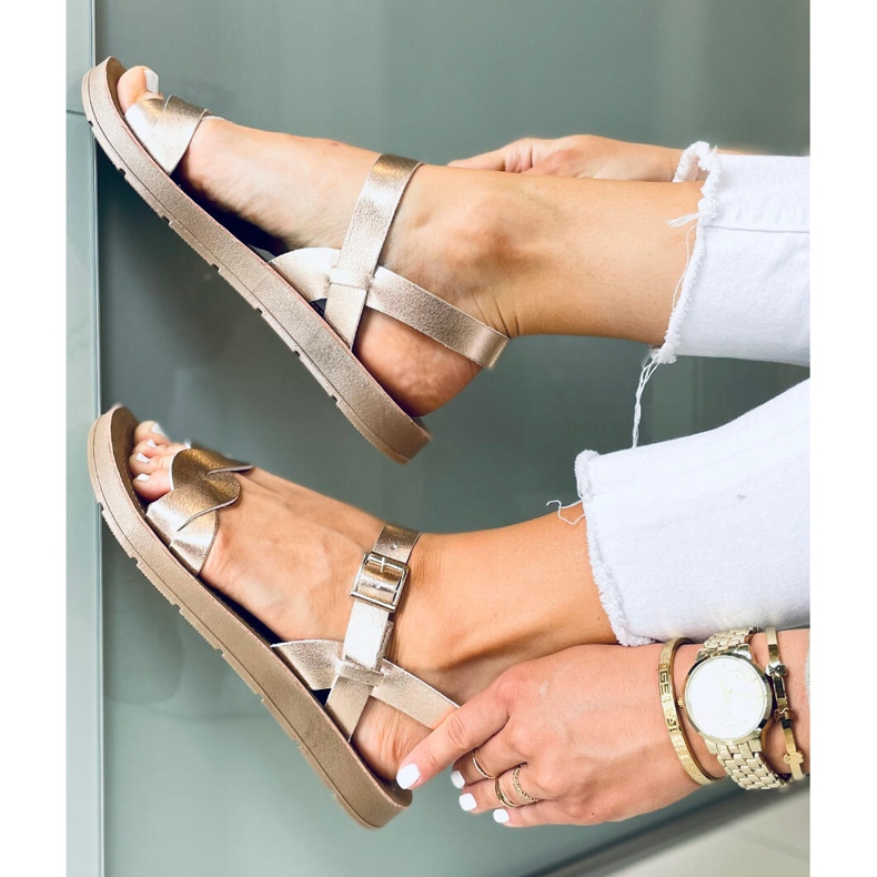 Sandale dama Olivo Champagne roz 2