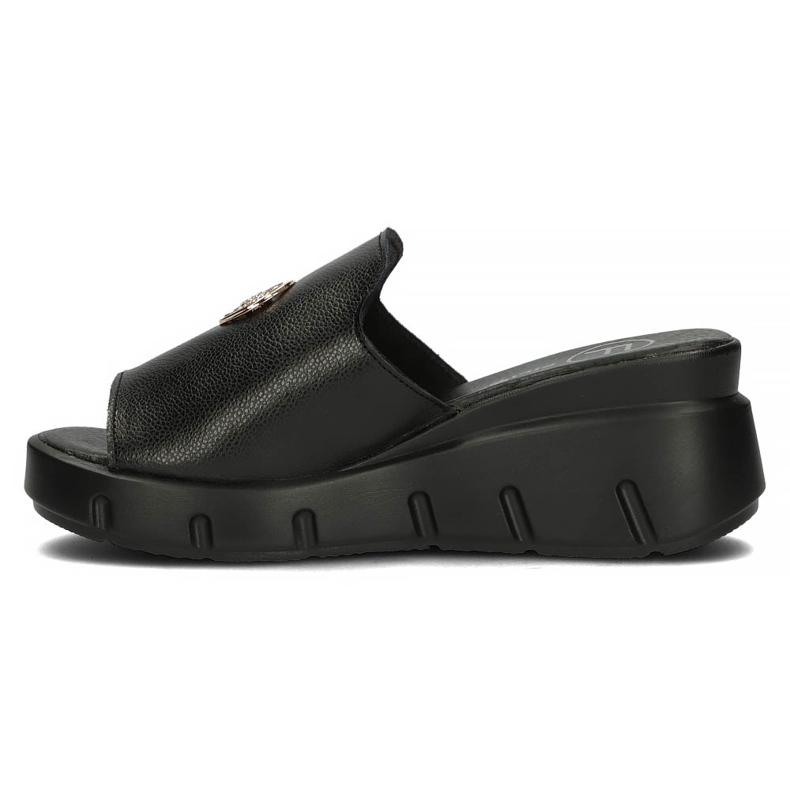 Papuci de piele Filippo DK3596 / 22 Bk negru 2