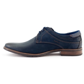 KOMODO Pantofi bărbați eleganți 877 bleumarin albastru marin 3